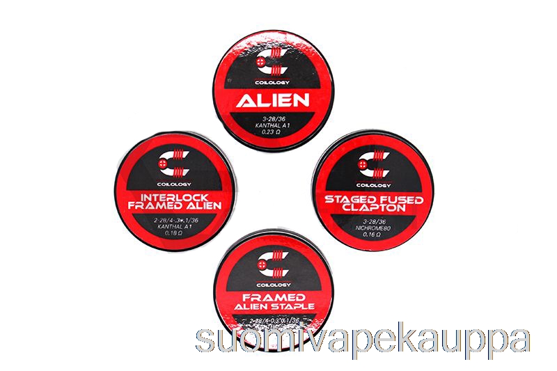 Vape Box Coilology Suorituskyky Valmiiksi Rakennetut Kelat Interlock Kehystetty Alien - 0,12 Ohm Ka1